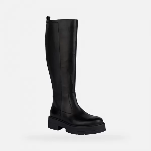  Cizme de dama GEOX SPHERICA EC7 G004247 NEGRU 