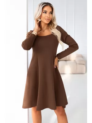 Rochie NUMOCO 574-2 CIOCOLATĂ