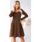 Rochie NUMOCO 574-2 CIOCOLATĂ