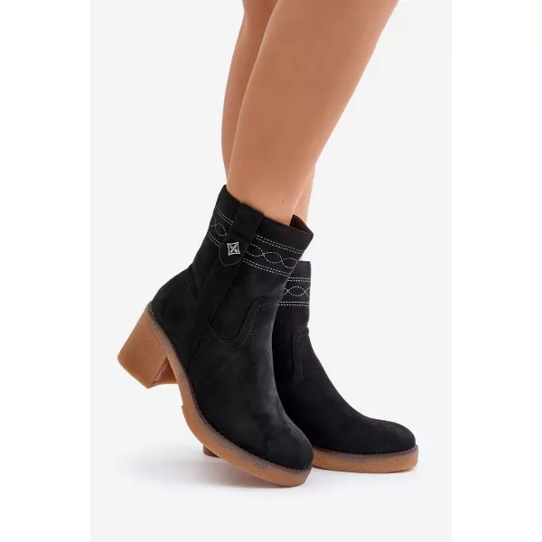  Pantofi de dama BOTO VAILIA 33844 NEGRU 