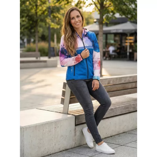  Jachetă softshell premium pentru femei ALTISPORT VOJ/ALW117JACK01 ALBASTRU/ROZ 