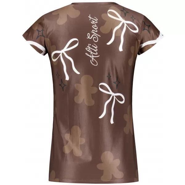  Tricou de Crăciun premium pentru femei ALTISPORT VOJ/ALWVN10TR06 MARO 