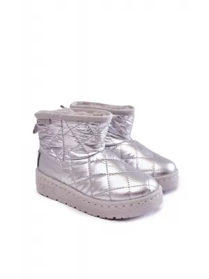 Cizme de zapada pentru copii BIG STAR KK374241 SILVER Pantofi Big Star