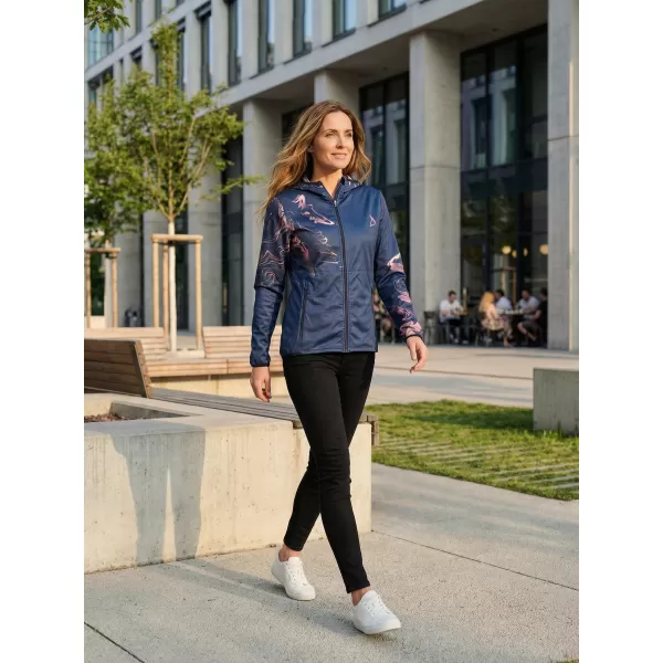  Jachetă softshell premium pentru femei ALTISPORT VOJ/ALW064JACK01 ALBASTRU ROZ 