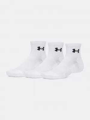 Șosete UNDER ARMOUR PERFORMANCE COTTON 3P QTR 6009686-100 ALB