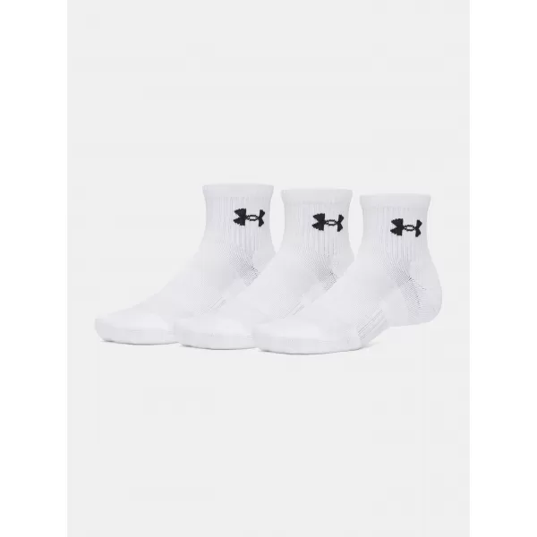  Șosete UNDER ARMOUR PERFORMANCE COTTON 3P QTR 6009686-100 ALB 