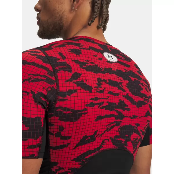  Tricou pentru bărbați UNDER ARMOUR HG PRINTED SS 6009657-002 NEGRU 