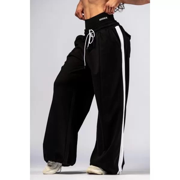  Pantaloni de trening supradimensionati POWER 896 BLACK Nebbia 