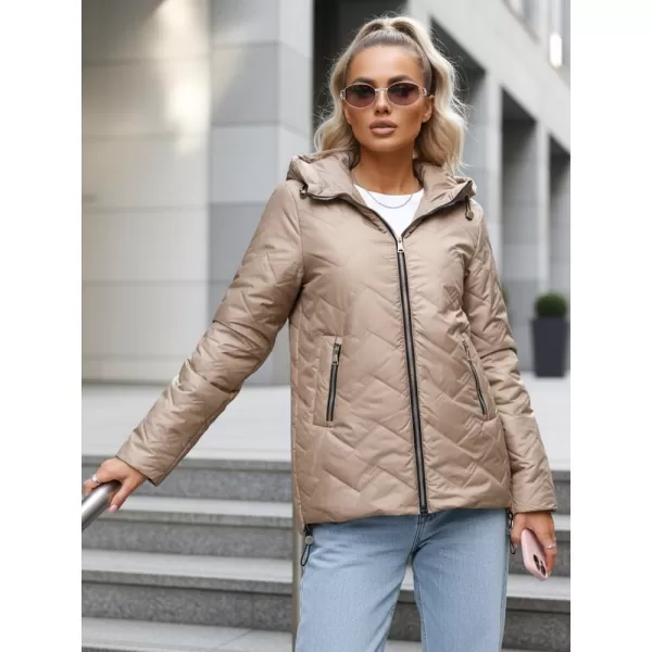  Geaca de dama DSTREET TY5609 CARAMEL 