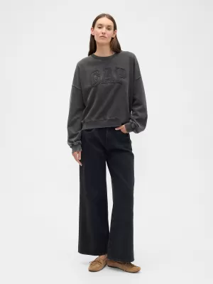Hanorac de dama GAP LOGO SWEATSHIRT 799280-02 NOAPTE FĂRĂ LUNĂ