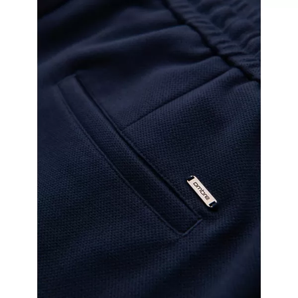  Pantaloni pentru bărbați OMBRE OM-PACP-0283 ALBASTRU MARIN 