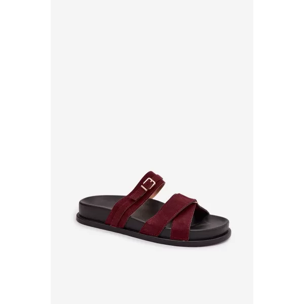 Papuci de damă BOTO SELORINA 41592 BURGUNDIA 