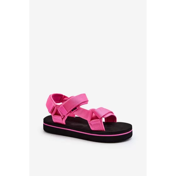  Sandale de dama LEE COOPER LCW-23-34-2613 NEGRU/FUCSIA 