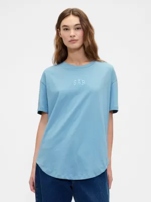 Tricou pentru femei GAP LOGO TEE 407990-10 PIATRA ALBASTRA