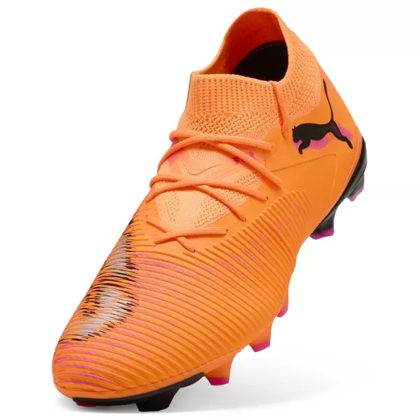  Cizme PUMA FUTURE 8 MATCH FG/AG 108593-03 HEAT FIRE/ CĂLDURĂ FOC/PUMA NEGRU/RAVISH 
