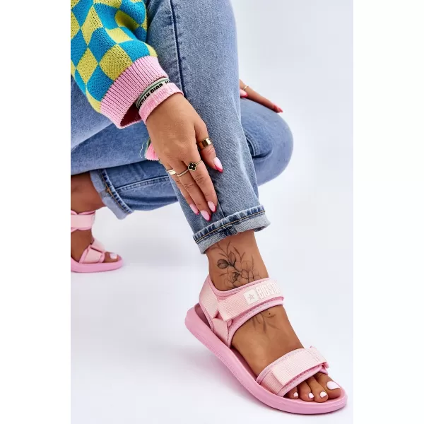  Sandale dama BIG STAR LL274729 ROZ Pantofi Big Star 