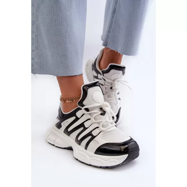  Adidași de damă BOTO ELLERAI 31565 ALB/NEGRU 