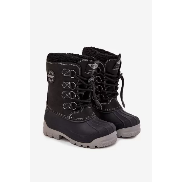  Pantofi de iarna pentru copii LEE COOPER LCJ-25-44-3943K NEGRU 