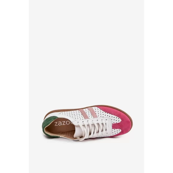  Adidași de damă ZAZOO N1318 ROZ/ALB/VERDE 