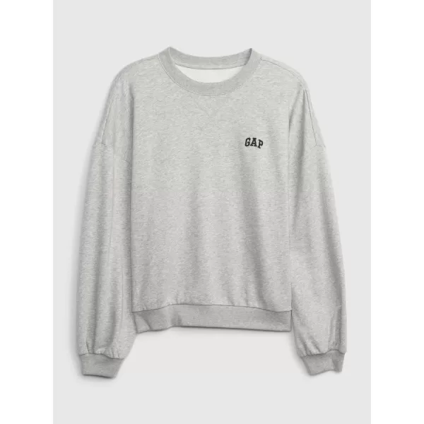  Hanorac de dama GAP LOGO VOLUME SLEEVE SWEATSHIRT 476351-02 GRI DESCHIS DESCHIS 