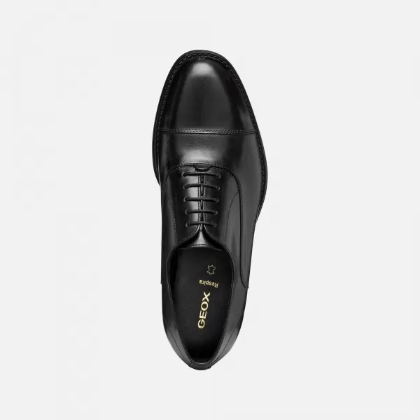  Pantofi rochie pentru bărbați GEOX BARBERIGO G014411 NEGRU 