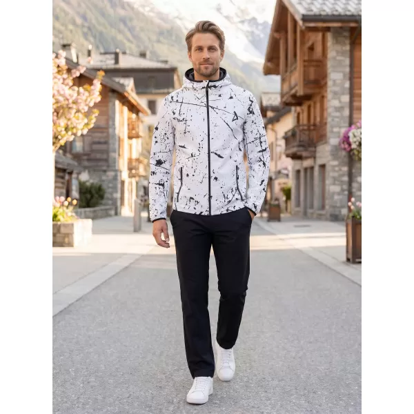  Jachetă softshell premium pentru bărbați ALTISPORT VOJ/ALM034JACK01 ALB 