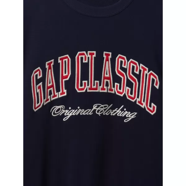  Hanorac pentru bărbați GAP CLASSIC LOGO SWEATSHIRT 744748-01 UNIFORMA MARINEI 
