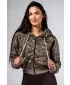 Hanorac cu fermoar POWER 895 LIGHT BROWN CAMO Nebbia