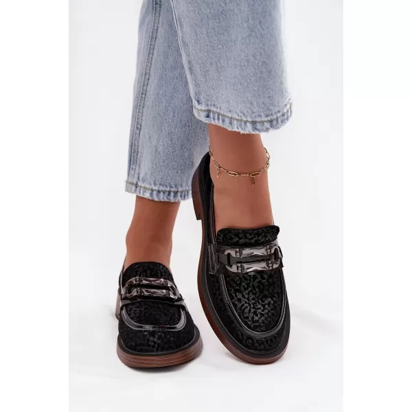  Mocasini de dama D&A MR52-176 NEGRU 