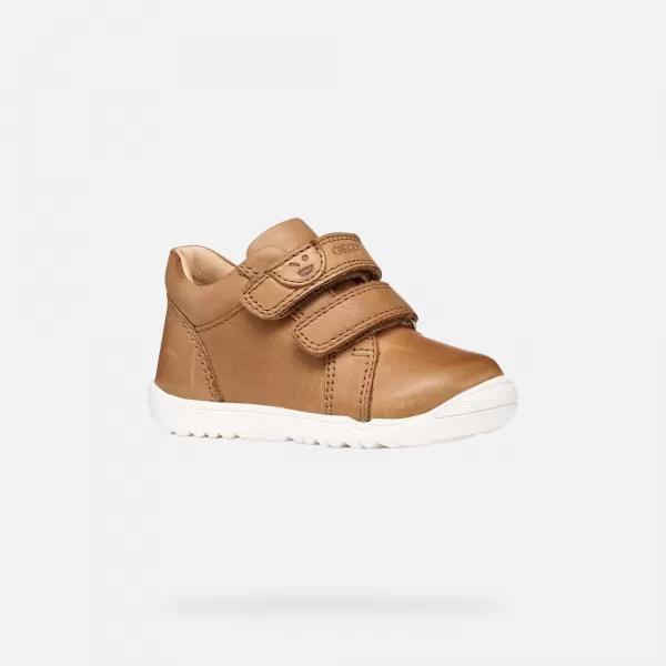  Adidași pentru băieți GEOX MACCHIA B254NB000CLC6627 MARO DESCHIS 