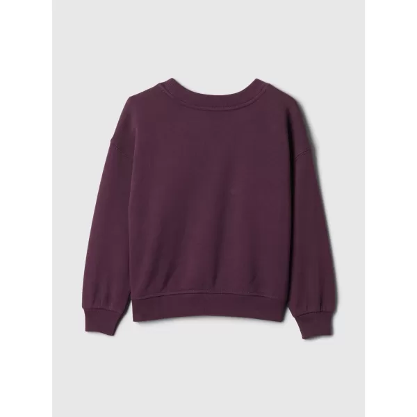  Hanorac pentru copii GAP LOGO 1969 CREW SWEATSHIRT 515121-00 RAZĂ VIOLETĂ 