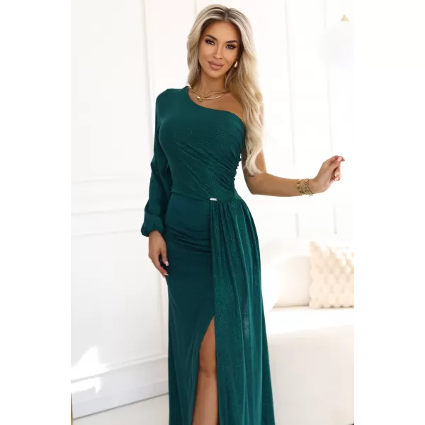  Rochie NUMOCO 658-2 VERDE STICLA 