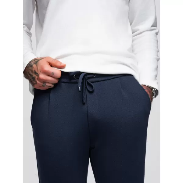 Pantaloni pentru bărbați OMBRE OM-PACP-0283 ALBASTRU MARIN 