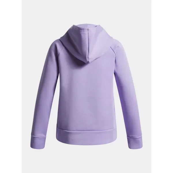  Hanorac pentru fete UNDER ARMOUR UA RIVAL FLC SHIMMER HDY 6004118-538 VIOLET 