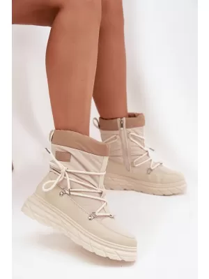 Cizme de iarna dama LEE COOPER LCJ-25-44-3931 BEJ