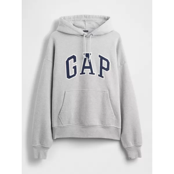  Hanorac pentru bărbați GAP HEAVYWEIGHT LOGO HOODIE PULLOVER 823104-05 ERICA GRI DESCHIS 