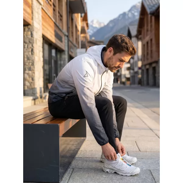  Jachetă softshell premium pentru bărbați ALTISPORT VOJ/ALM126JACK01 ALB-NEGRU 