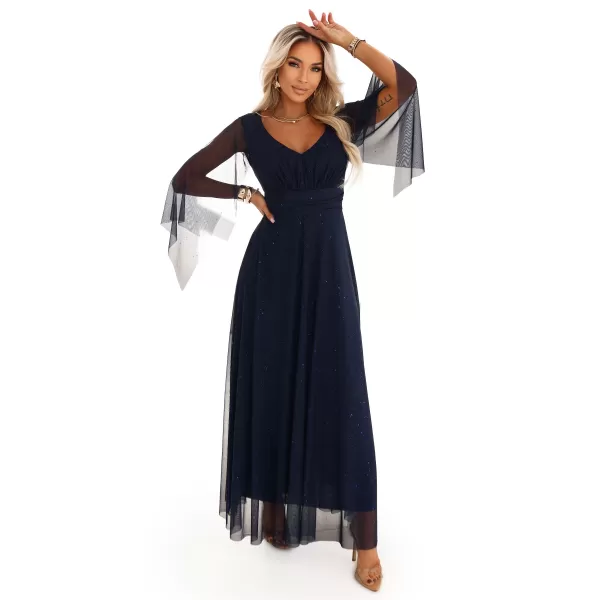  Rochie NUMOCO 655-3 ALBASTRU ÎNCHIS 