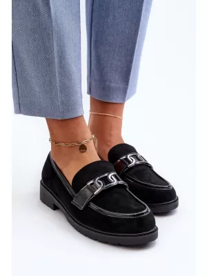 Mocasini de dama S.BARSKI HY350A NEGRU