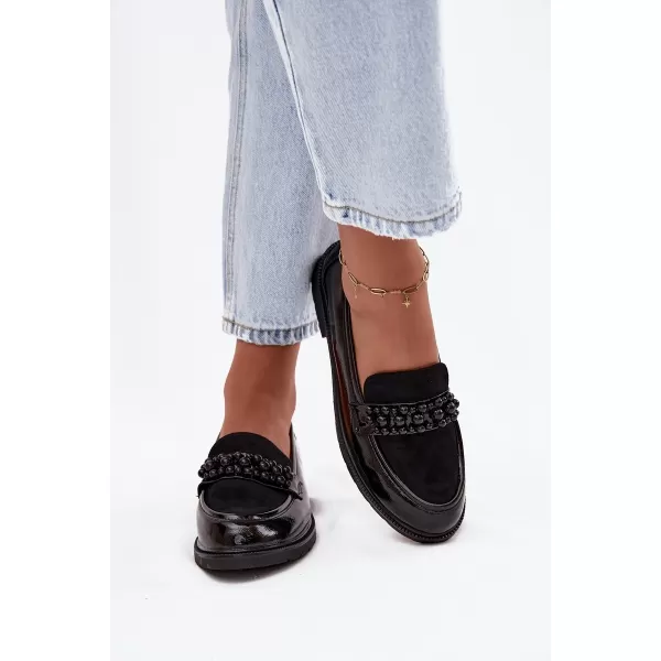  Mocasini de dama D&A HY52-541 NEGRU 
