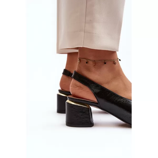  Sandale de dama LAURA MESSI 2595 NEGRU 