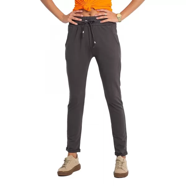  Pantaloni de trening pentru femei BASIC FEEL GOOD RV-DR-3698.08X KAKI ÎNCHIS 