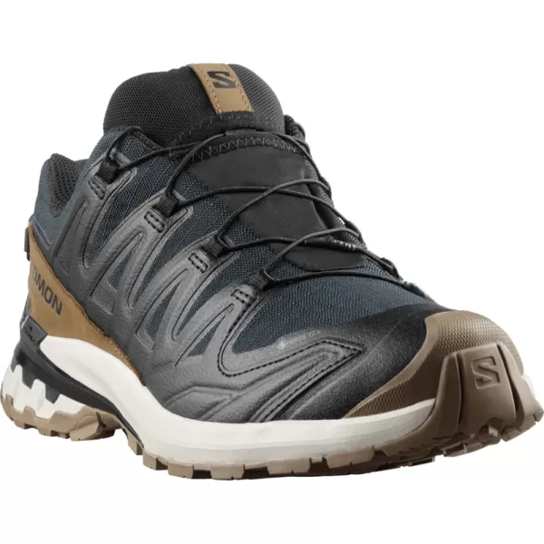  Pantofi pentru bărbați SALOMON XA PRO 3D V9 GTX LIFELONG M L47963800 NEGRU/COYOTE BROWN/GHEAȚĂ DE VANILIE 