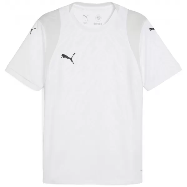  Tricou funcțional pentru bărbați PUMA TEAMCUP JERSEY 706272-04 PUMA ALB/PUMA NEGRU 
