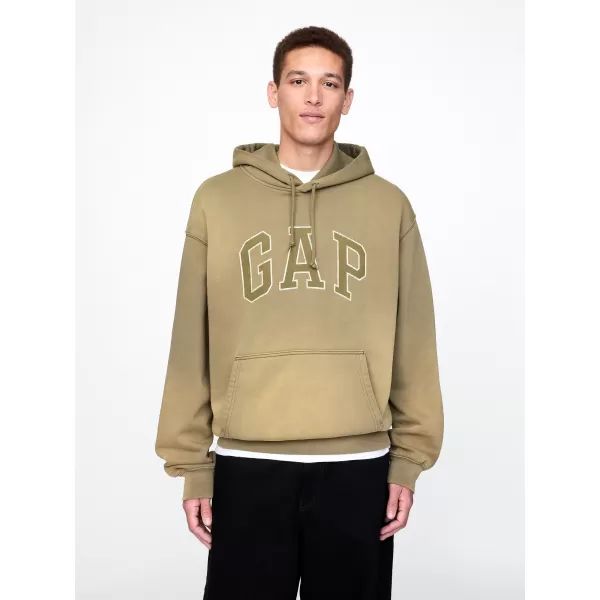  Hanorac pentru bărbați GAP LOGO PULLOVER HOODIE 745166-00 CIMBRU 