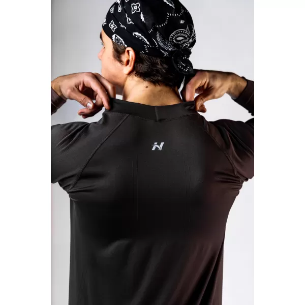  Tricou fără cusături cu mâneci lungi POWER 901 BLACK Nebbia 