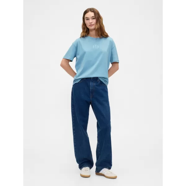  Tricou pentru femei GAP LOGO TEE 407990-10 PIATRA ALBASTRA 