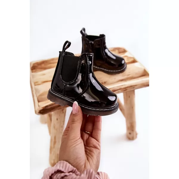  Pantofi pentru copii BOTO PORKY 21939 NEGRU 