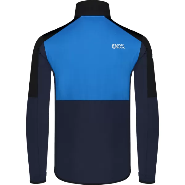  Hanorac powerfleece pentru bărbați NORDBLANC GROAN NBWFM8282 ALBASTRU 