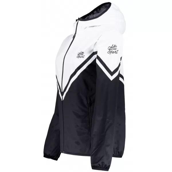  Jachetă softshell premium pentru femei ALTISPORT VOJ/ALW101JACK01 ALB-NEGRU 